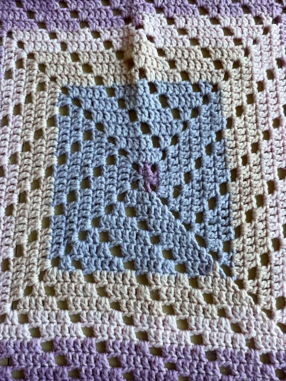 Entire Closet $5! Baby Hand Made Handmade Crochet Crocheted Purple Crib Blanket